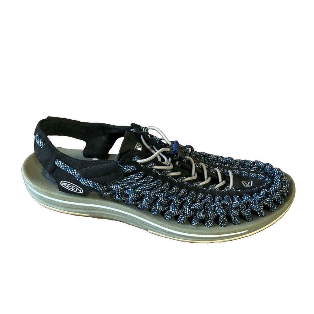 Keen UNEEK Sandals Men's Sz 11.5 Blue Gray Anatomical Footed Cord